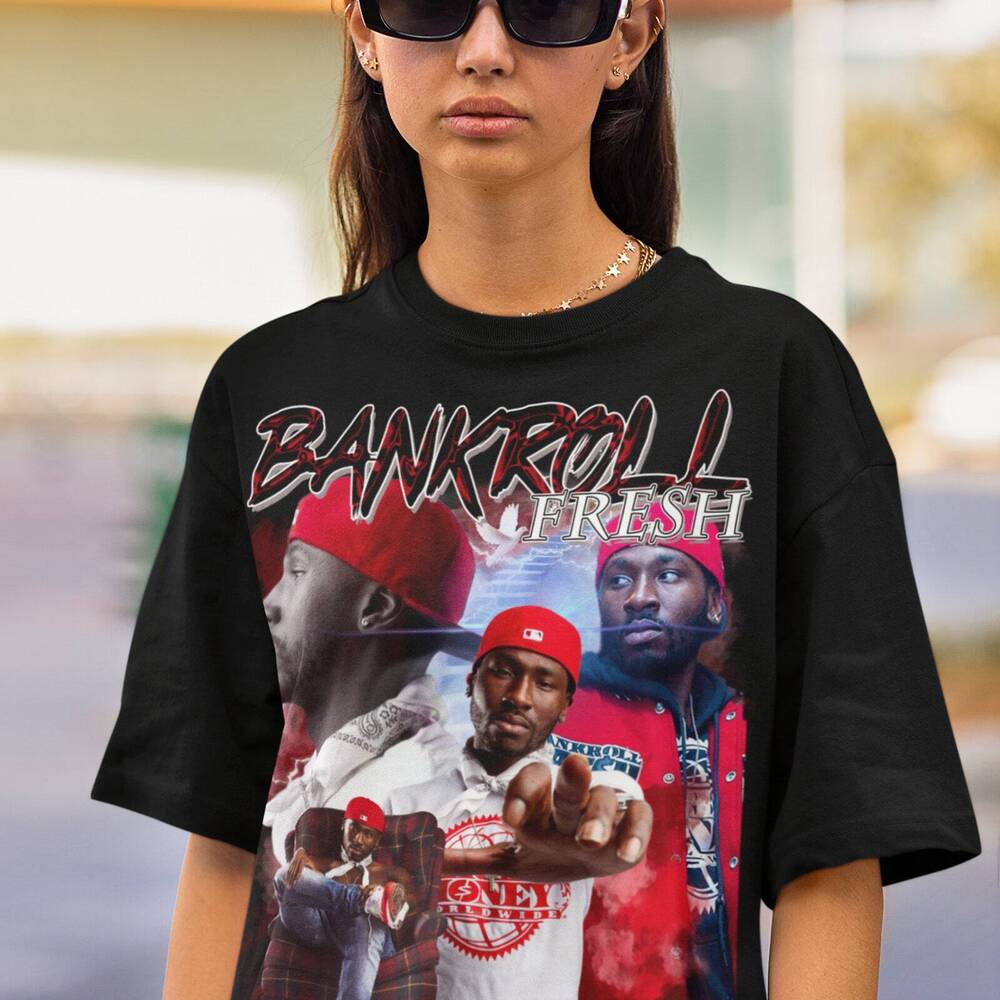 BANKROLL FRESH Банкролл Фреш Рубашка Футболка Футболка Банкролл Фреш Свитер Толстовка Унисекс Футболка XXXXL