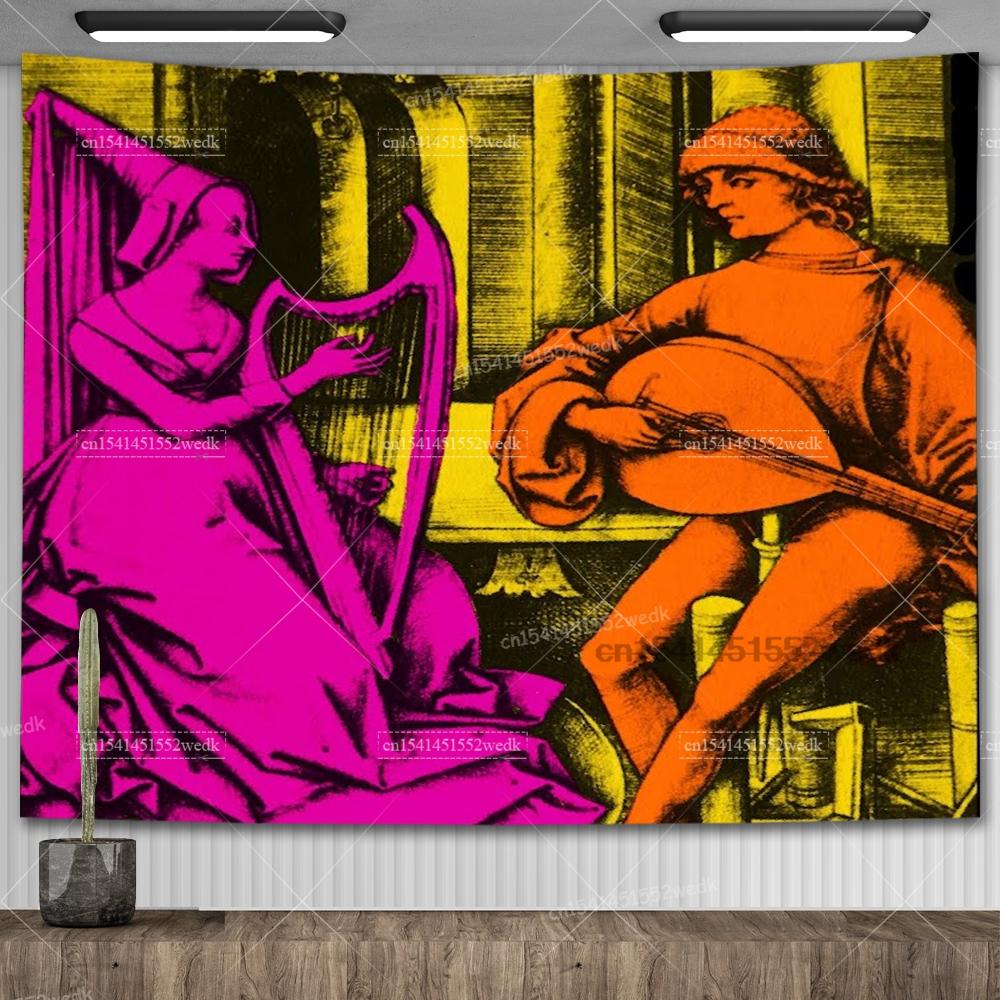 TV Girl Albums Who Really Cares Wall Poster Tapestry Psychedelic Couple Lover Art Tapestry Aesthetic Bedroom Decoration Painting