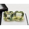 Tourmaline Bi-Color Earrings Making Natural 9-10 Ct Asscher Cut Pair Gemstone