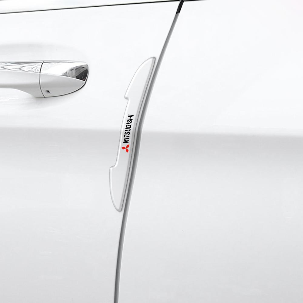 Car Door Transparent Protective Bar Stickers Side Edge Protection Guards Strip for MITSUBISHI Ralliart Outlander Mirage Pajero