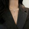 New 925 Sterling Silver Star Necklace Simple Personality Charm Long Choker Birthday Gift Women's Fine Jewelry