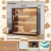 JINGRUIXIANG TH9 Luxus-Holz-Katzenvilla & Indoor-Gehege