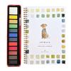 Watercolor Workbook for Beginners 12 Colors Watercolor Painting Set with Brush Birds Flower Animals Watercolor Book Art Crafts Supplies