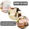 Wedding Clear Cake Cutter and Server Set with Crystal Handle Cake Cutting Set Reusable Wedding Reception Tableware Supplies