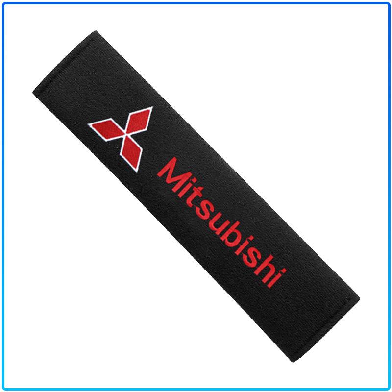 2Pcs Car Safety Belt Shoulder Cover Pad Plush Seat Belt Shoulder For Mitsubishi Lancer Lancer ASX Outlander 2 3 Pajero Mirage Exzos Pajero 4