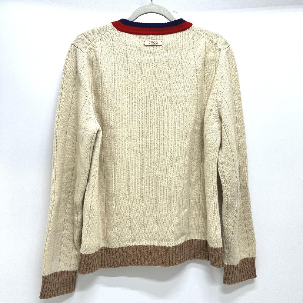 GUCCI 716348XKCQD 23SS Ribbed crew neck long sleeve knit top apparel sweater
