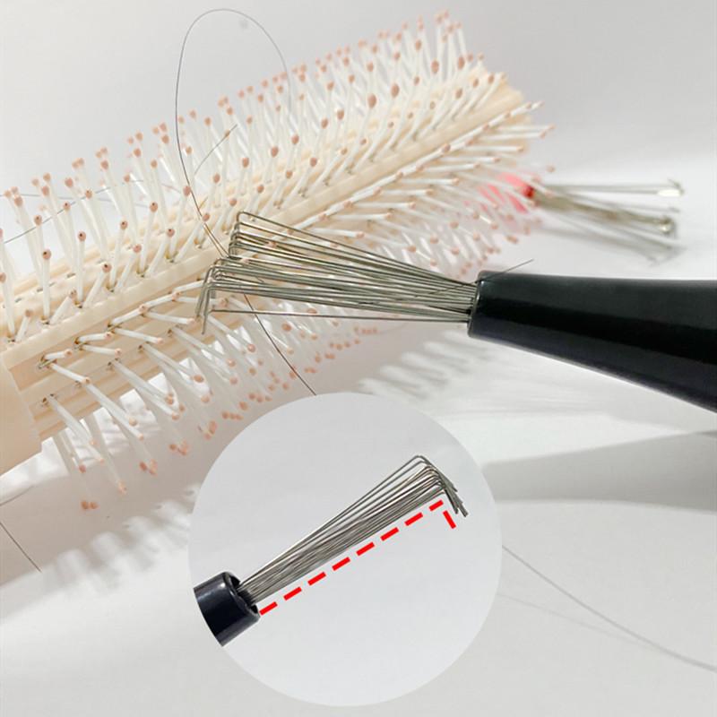 Comb Hair Brush Cleaner Plastic Handle Cleaning Brush Remover Embedded Beauty Tools Cleaning Products Cleaning Supplies