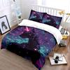 Silhouetted unicorn with nebula. Bedding sets Duvet cover sets Duvet covers Pillowcases(1 * Duvet Cover 2 * Pillowcases without duvet insert)