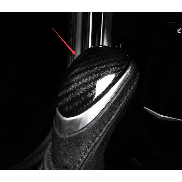 Gear Shift Knob Trim 2013-2019 Fit For Cadillac XTS Central Console Carbon Fiber