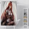 Anime Steins Gate Shower Curtain Waterproof Polyester Fabric Paint Colorful Bath Curtains Home Bathroom Decor Curtain With Hook
