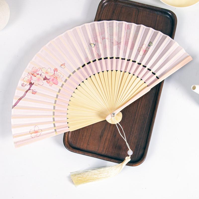 Gradient Cheongsam Style Hanfu Dance Folding Fan