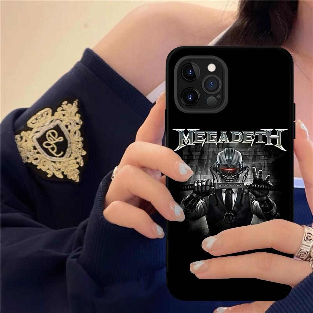 Music Rock M-Megadeth Phone Case For IPhone 16 15 14 11 12 13 Mini Pro XS Max Cover 6 7 8 Plus X Funda Shell