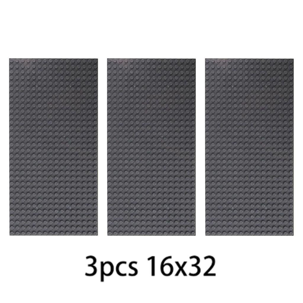 3PCS Bricks Baseplate 32x32 16x32 Dots Plastic Base Plates Compatible MOc BuildingBlock Toys 10 in Classical Multi Color 10 lN
