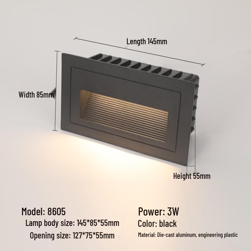 Recessed Waterproof Outdoor Stair and Pathway Light