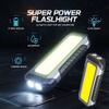 LED Magnetic Flashlight 2×18650 Waterproof COB Work Light 4000mAh Strong Light Camping Torch Light Outdoor Night Lighting