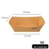 Disposable Kraft Paper Boat Food Box