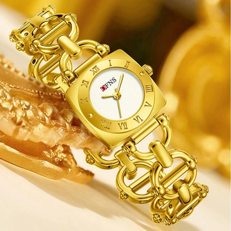 Fashion Rectangle Women Watches Ladies Stainless Steel Strap Waterproof Quartz Wristwatches Reloj Mujer