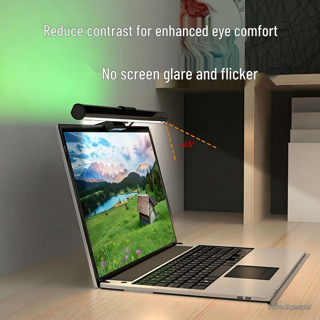 Asymmetrical LED Desk Lamp with Eye Protection and Dimmable Feature - CE Certified