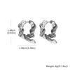 Punk Snake Hoop Earrings for Men,Vintage Waterproof Stainless Steel Sanke Earrings,Gothic Ear Jewelry Gift