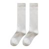 Women's Black Over-the-Knee Cotton Socks - Breathable, Antibacterial, Slimming JK Style