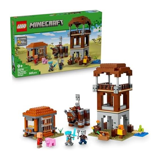 LEGO Minecraft Pillager Squad and Ravager Toy Birthday Present Block Boys Girls Children 9 Years Old 10 Years Old 11 Years Old Elementary School