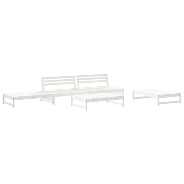 VidaXL Garden Lounge Set with Cushions 6 Pcs, Sofa with Backrest, Furniture Set with Coffee Table Patio Terrace, 3186124