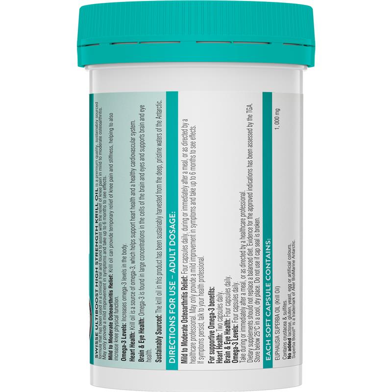 Swisse High Strength Krill Oil 60 Capsules Exclusive Size