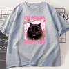 Im Gonna Sniff You Funny Cat Meme Tee Shirt for Woman and Man Brainrot Cats T-shirt Silly Joke Unhinged Tshirt Unisex Tee