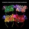 Light Up Crowns Head Hoop Hair Ornament Hair Styling Tool for Children Adults Photo Props