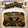 Liverpool Football Club Legacy Set Tre Pezzi (1 * copripiumino + 2 * federa, senza nucleo) Copripiumino e federa 2DFlat Morbidi e confortevoli