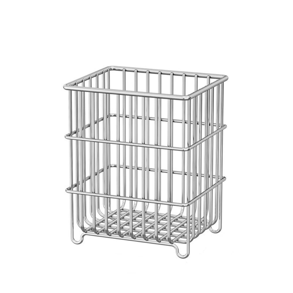 

304 Stainless Steel Kitchen Drain Basket Rust-proof Cabinet Organizer Pantry S