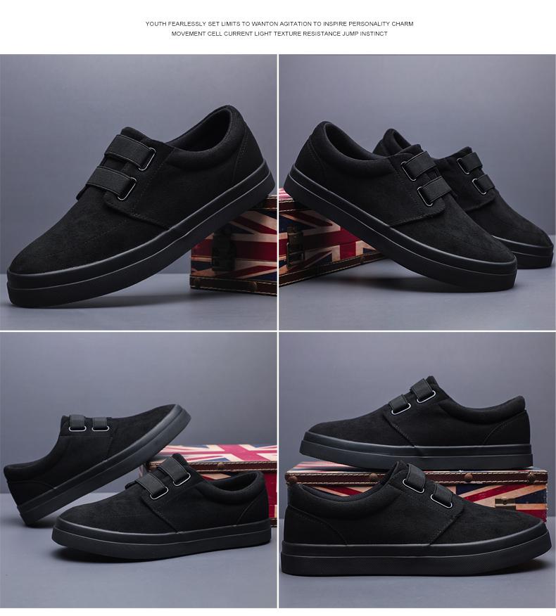 Herbst Neue Schuhe für Herren Freizeitschuhe Mode Canvas Flache Skateboard-Schuhe Coole Slipper