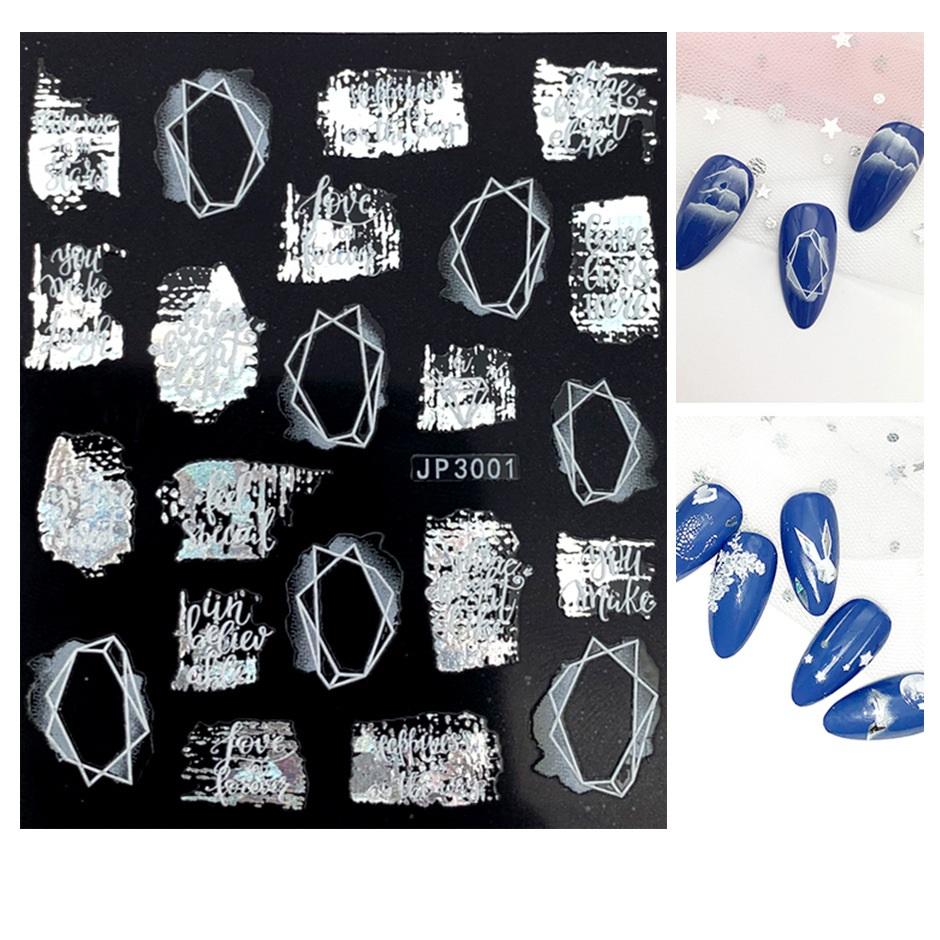 

5D наклейки для дизайна ногтей, украшения, самоклеящиеся наклейки для дизайна ногтей, дизайн маникюра, наклейка с белым снегом для дизайна ногтей, с Рождеством