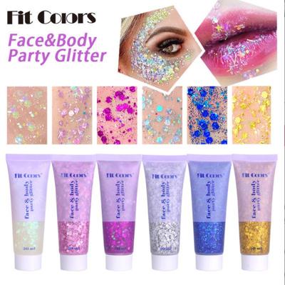 14 Colors Makeup Blue Sequins Liquid Eyeshadow Liquid Stage Makeup Face Body Glitter Bright Eyeshadow