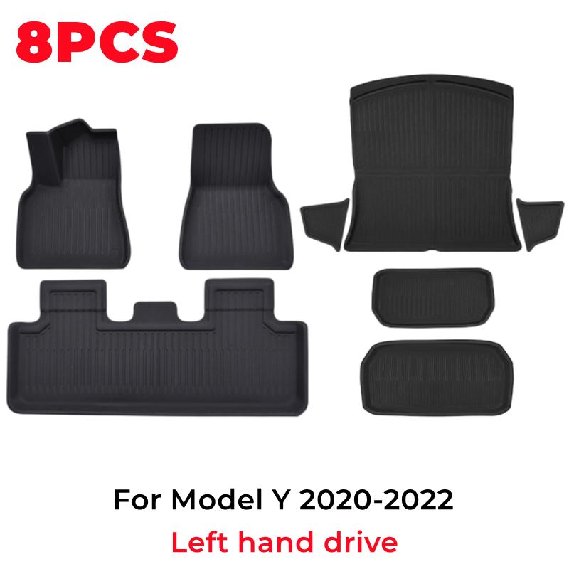 

3D коврики для Tesla Model Y 2019 2020 2025 2025 2025 всепогодный коврик для багажника XPE полностью окруженный ковер