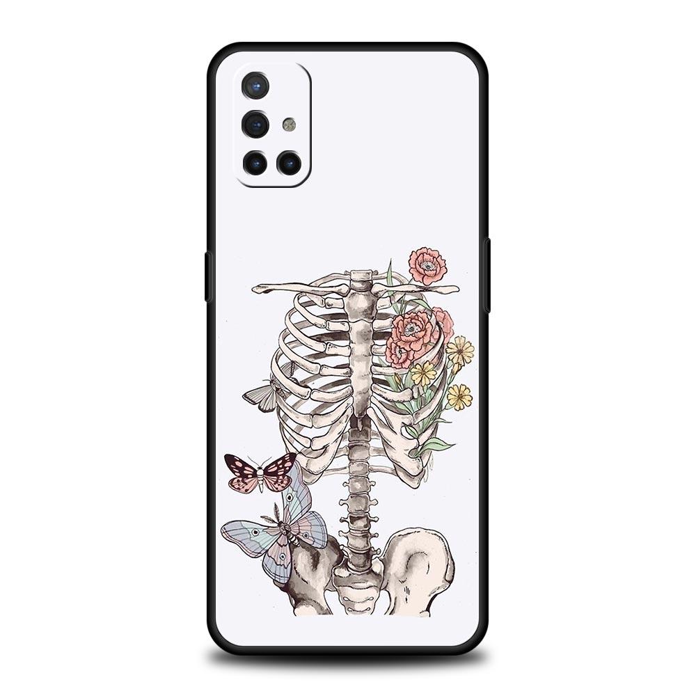 Phone Case For OnePlus 15 13 12 11 10 9 8 7T Pro 13T 13R 12R 10R 9RT 8T Nord 2T CE 2 3 5G Lite Soft Cover Hard Pink Purple Skull