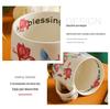 Large Capacity Hand-Painted Cartoon Flower Ceramic Mug - Souvenir Coffee & Water Cup