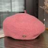 Wool Beret Women'S Versatile Face Small Three-Dimensional Stylish Bud Hat Japanese Literary And Artistic Painter Hat
