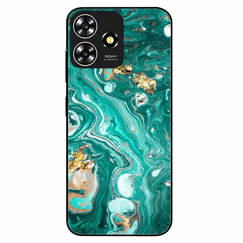 For ZTE Blade A73 4G Case 6.6'' Para Silicone Soft Cool Print Marble Phone Cover for ZTE BladeA73 A 73 4G Shockproof TPU Bags