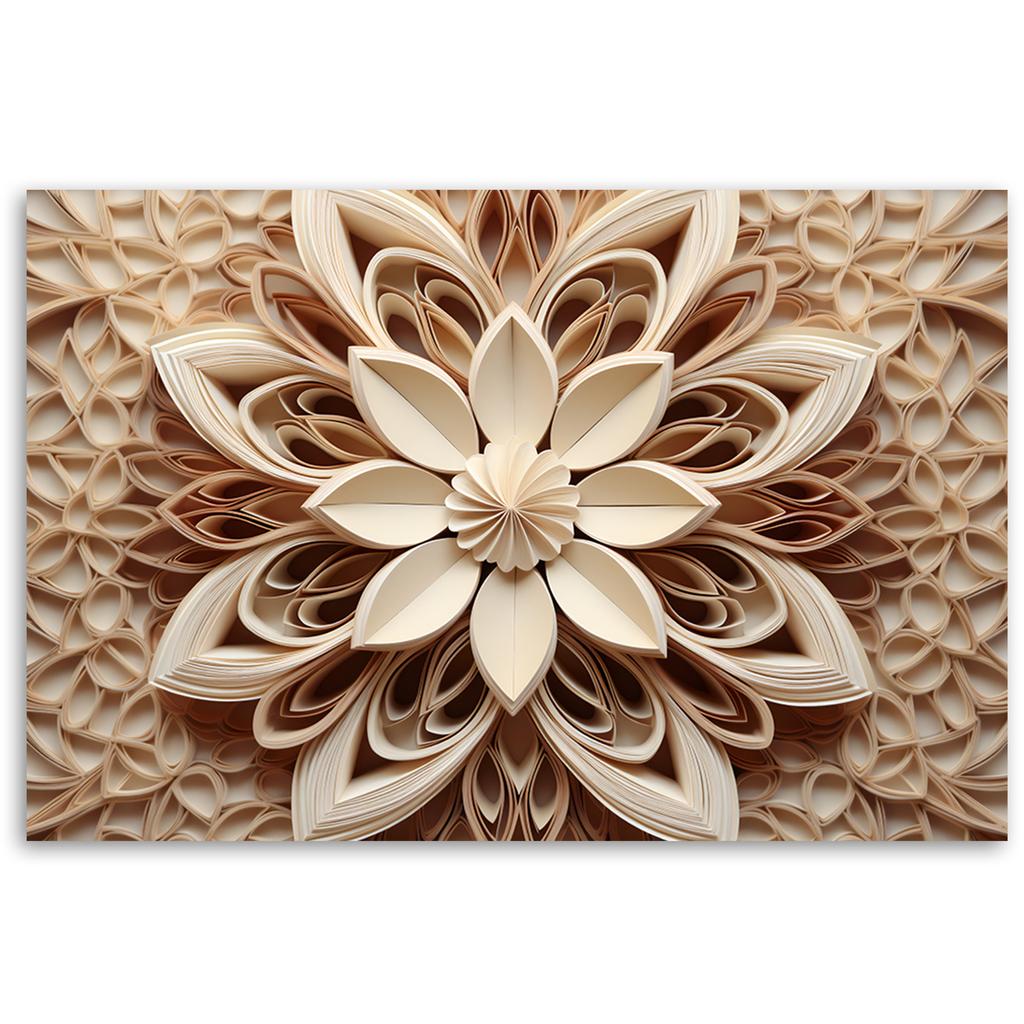 Canvas print, Abstract Flower 3d
