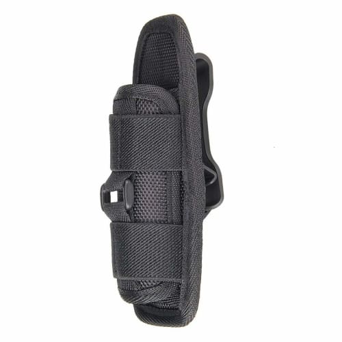 XBERSTAR Flashlight Holder Pouch Case, Military Flashlight Pouch, Belt, Cell Phone Holder, Cane Holder, Belt Clip, 360-Degree Rotation, Elastic Nylon