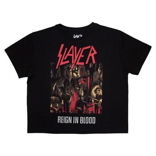 Slayer Womens/Ladies Reign In Blood Crop Top