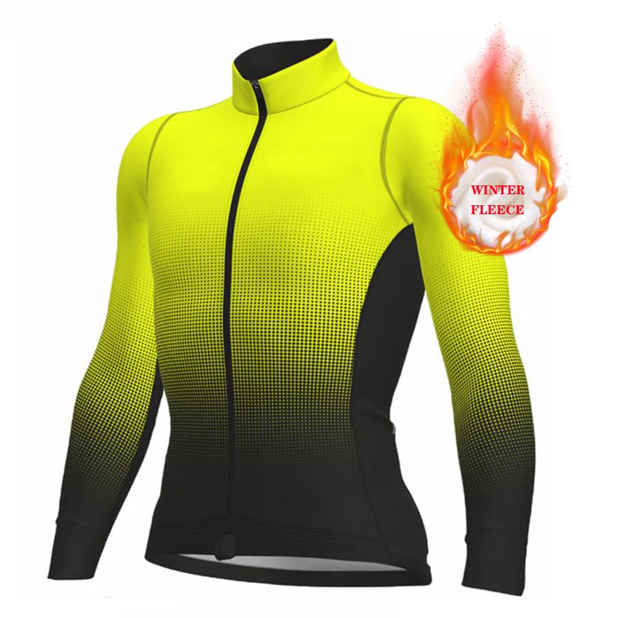 2026 Winter Warm Cycling Clothing Set Long Sleeve Thermal Fleece Cycling Jersey Set Bib Pants Ropa Ciclismo Bicycle Clothing MTB Bike Jersey Uniform