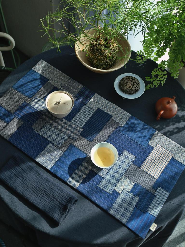 Handmade Vintage Coarse Cloth Tea Mat - Chinese Zen Style