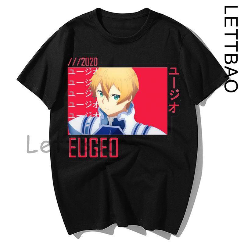 Japanese Anime Men Sword Art Online T Shirt Fashion Print Summer Women Novelty Cotton Short