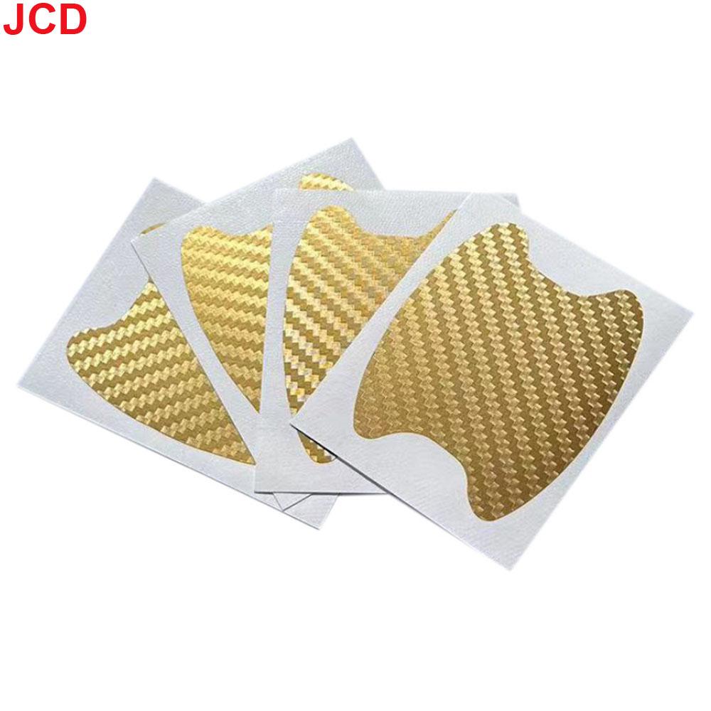 4Pcs/Set Car Styling Mouldings Sticker Car Door Sticker Carbon Fiber Scratches Resistant Cover Auto Handle Protection Film Parts