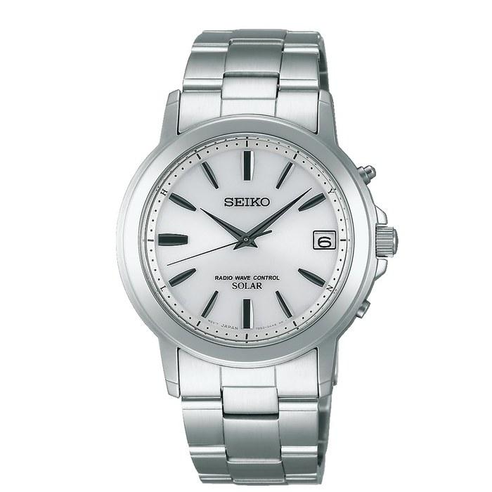 [Seiko] Spirit Solar Radio Watch SBTM167 Men s Silver/White