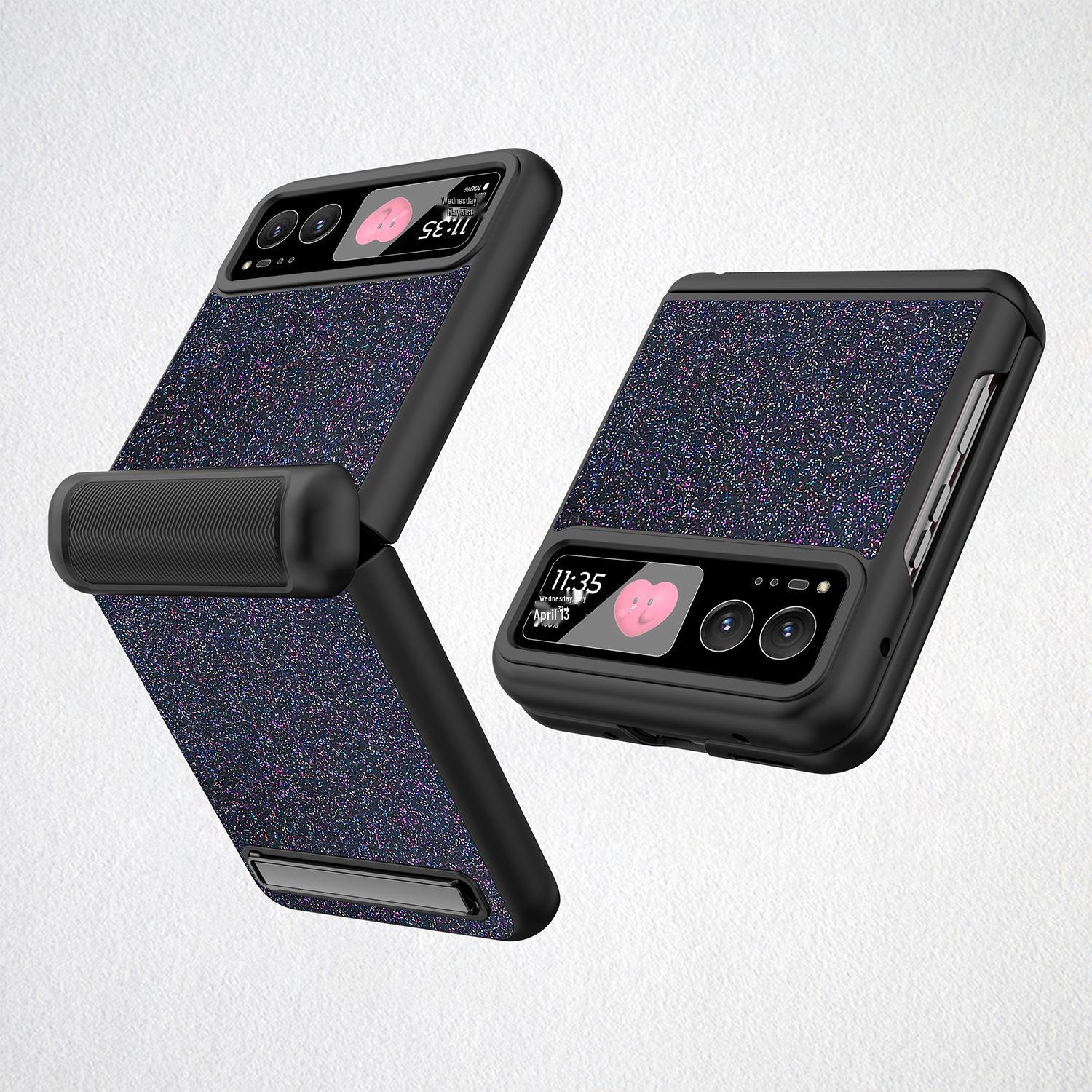 

Чехол-книжка Motorola Razr 40 Glitter: Защита от падения, Защита экрана Motorola Razr 40 чёрный