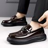 Fashion Mens Fashion Design Moccasin Adult Male Handmade Boat Footwear Thick Bottom Loafers Business Slip on Soft Flats Casual Shoes