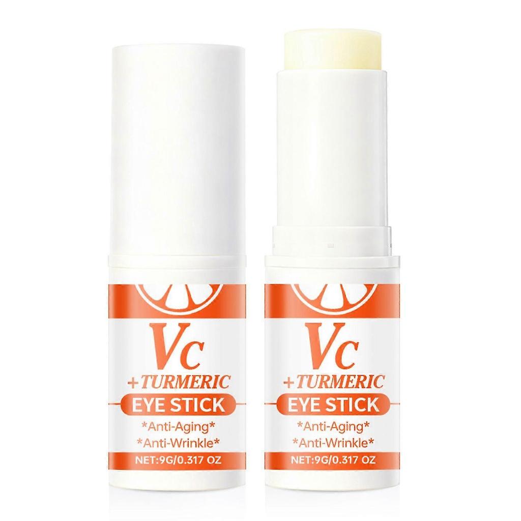 VC Turmeric Eye Stick, Lumibalm for Under Eyes Bags, Eye Balm Stick Wrinkles, Hydrating for Dark Circle, Puffiness and Bags Reduces Fine Lines